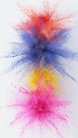 colorful powder explosion video