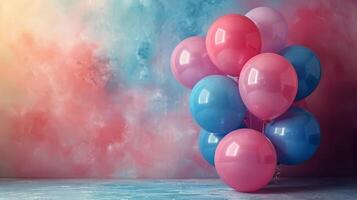 AI generated Bunch of Balloons Floating in Air photo