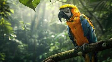 ai generado amazónico lozano lluvia bosque selva. salvar el planeta concepto. foto