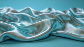 AI generated Close Up of Orange and Blue Fabric photo