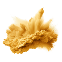 ai generiert golden Sand Explosion isoliert auf transparent Hintergrund generativ ai png