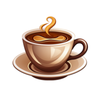 AI generated coffee cup isolated on transparent background   generative AI png