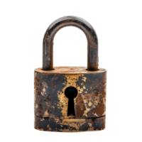 AI generated Padlock Structure The Security isolated on  transparent  background Generative AI png