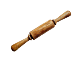 AI generated a rolling pin on a transparent background png