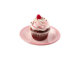 AI generated a plate of cupcake png