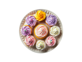 ai generato un' piatto di Cupcake png