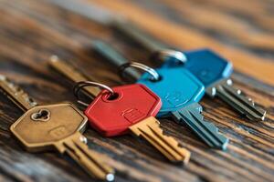 AI generated House keys symbolizing home ownership photo