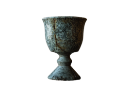 AI generated isolated stone goblet png