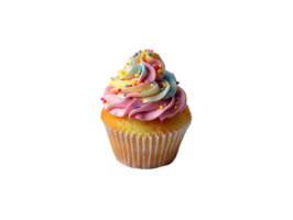 AI generated creamy delicious cupcake png