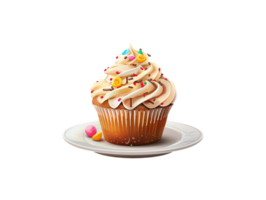 ai generato un' piatto di Cupcake png