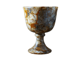 AI generated isolated stone goblet png