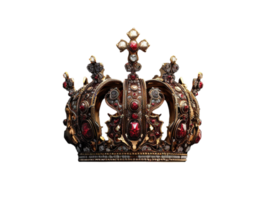 AI generated a crown on a transparent background png