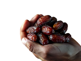 AI generated a handful of date fruits png