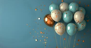AI generated Group of Balloons Floating in the Air photo