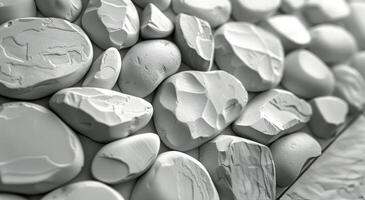 AI generated Close-Up of Diverse Rocks Formation photo