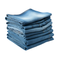 ai gegenereerd blauw jeans geïsoleerd Aan transparant achtergrond PNG