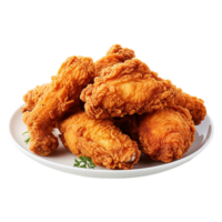 AI generated Fried chicken png isolated on transparent background