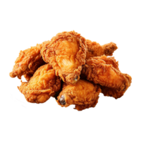 AI generated Fried chicken png isolated on transparent background