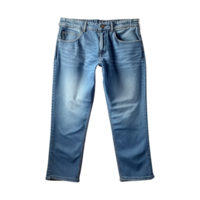 ai generato blu jeans isolato su trasparente sfondo png