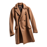 AI generated Fashion wool coat isolated on transparent background png