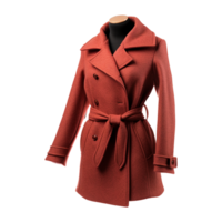 AI generated Fashion wool coat isolated on transparent background png