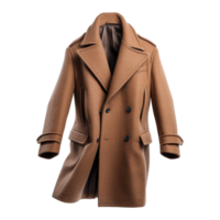 AI generated Fashion wool coat isolated on transparent background png