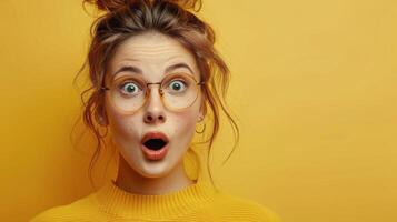 AI generated Woman With Surprised Expression photo
