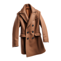 AI generated Fashion wool coat isolated on transparent background png