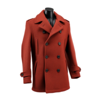 AI generated Fashion wool coat isolated on transparent background png