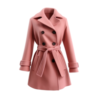 AI generated Fashion wool coat isolated on transparent background png