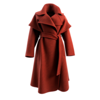 AI generated Fashion wool coat isolated on transparent background png