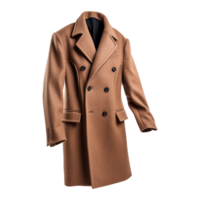 AI generated Fashion wool coat isolated on transparent background png