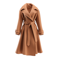 AI generated Fashion wool coat isolated on transparent background png