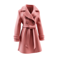 AI generated Fashion wool coat isolated on transparent background png