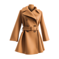 AI generated Fashion wool coat isolated on transparent background png