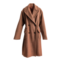 AI generated Fashion wool coat isolated on transparent background png