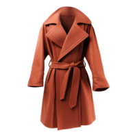 AI generated Fashion wool coat isolated on transparent background png