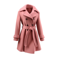 AI generated Fashion wool coat isolated on transparent background png