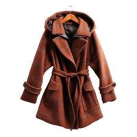 AI generated Fashion wool coat isolated on transparent background png