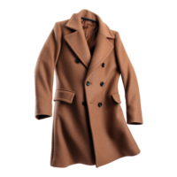 AI generated Fashion wool coat isolated on transparent background png