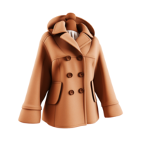 AI generated Fashion wool coat isolated on transparent background png