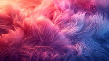 AI generated Close Up View of Multicolored Fur photo