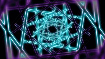 un púrpura y azul resumen imagen de un geométrico modelo video