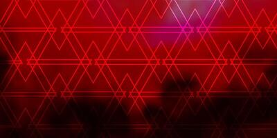 Light Pink, Red vector template with lines, triangles.