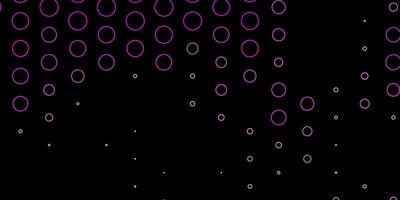 Dark Purple vector background with spots.
