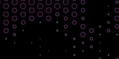 Dark Purple vector background with spots.