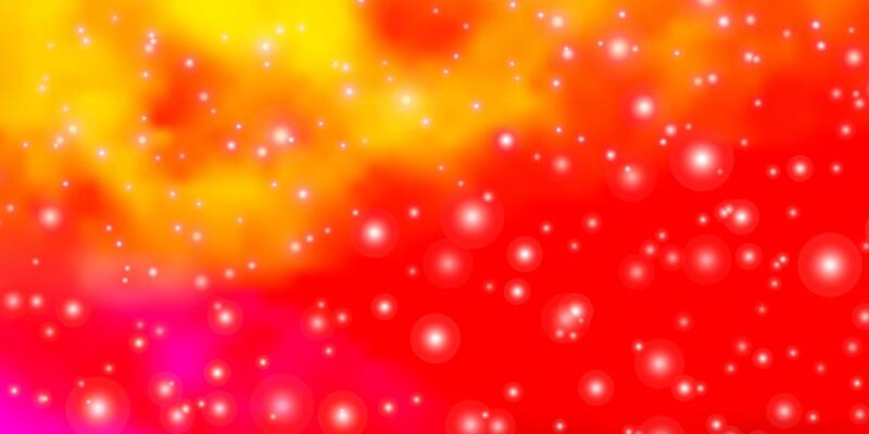 Light Pink, Yellow vector template with neon stars.