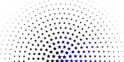 Light BLUE vector pattern with abstract stars.