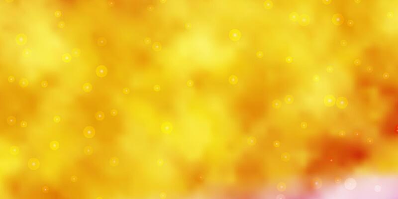 Light Pink, Yellow vector texture with beautiful stars.