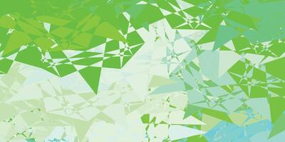 Light Green vector pattern with polygonal shapes.